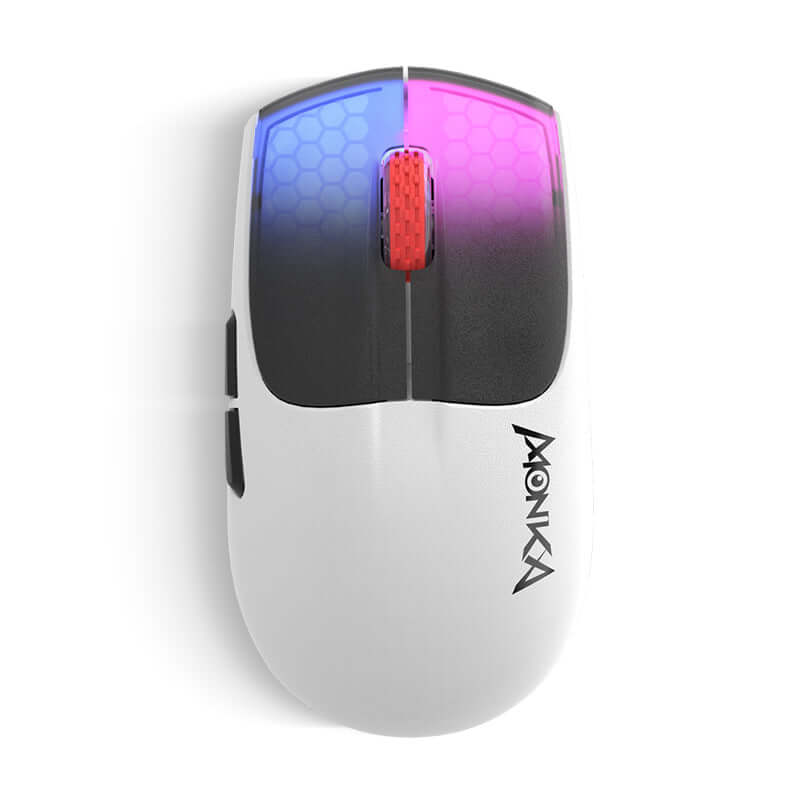 Monka Vero Wired +2.4G +BT  3 mode Gaming Lightweight Mouse