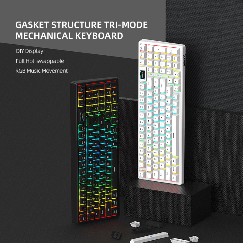 MARVO-MONKA 3075 Gasket Mount Mechanical Keyboard