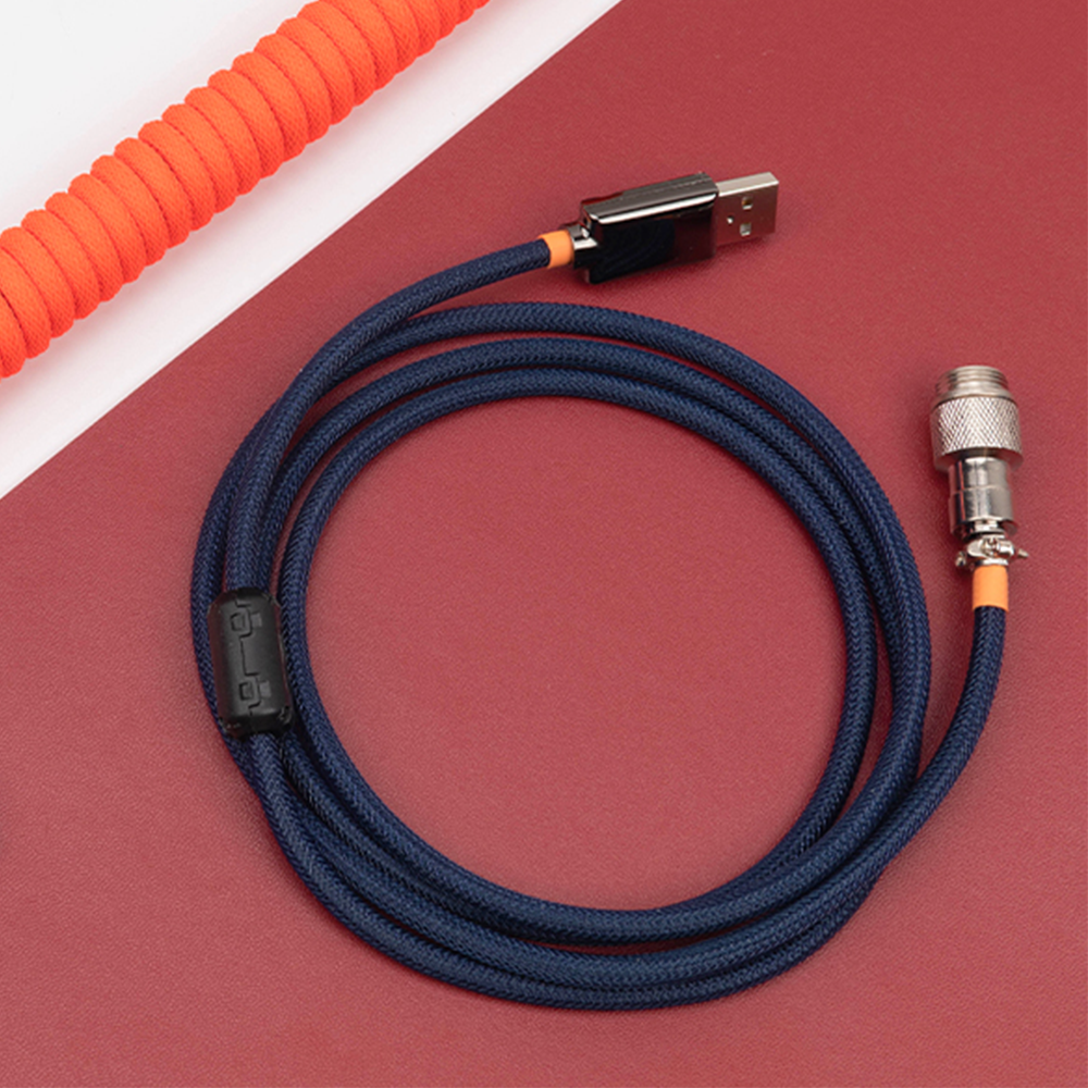 DAGK Type-C Customized Coiled Glow Aviation Plug Cable - Marvo Pro