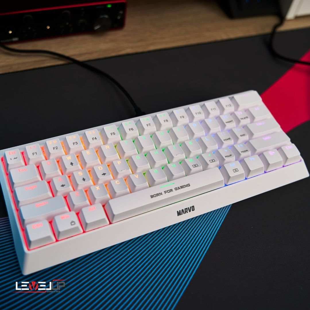 Marvo KG962 60% Mechanical Gaming Keyboard Review Showcase