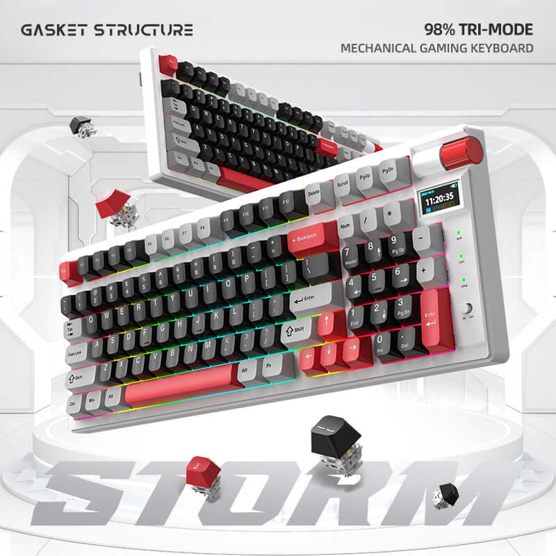 Monka Storm  Wired 2.4g Bluetooth tri-mode mechanical keyboard