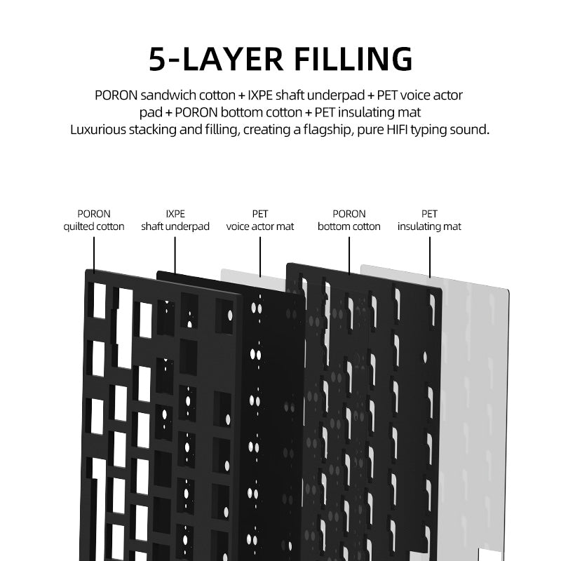 Monka 6087 aluminum block mechanical keyboard leaf spring Monka 6087 aluminum block mechanical keyboard leaf spring