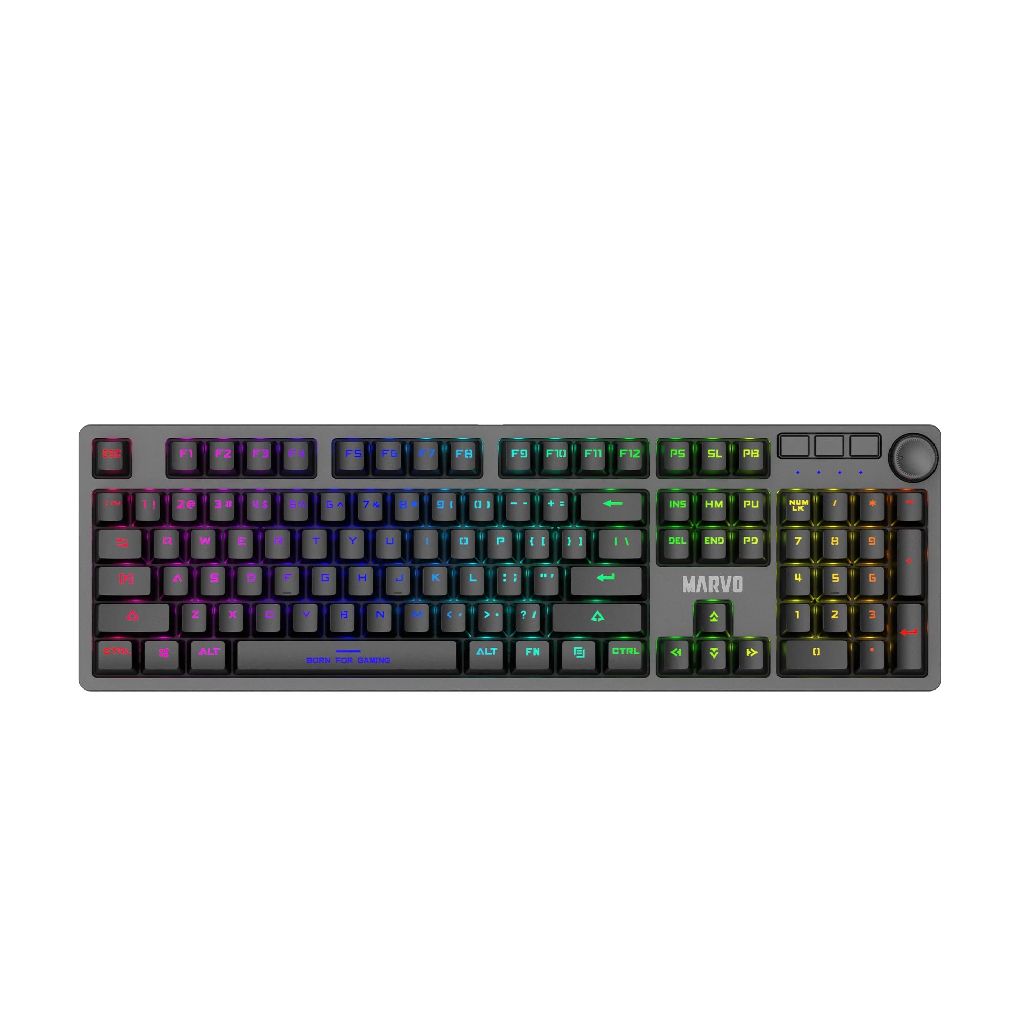 KG954 Full Size Mechanical Gaming Keyboard with Detachable USB Type-C Cable