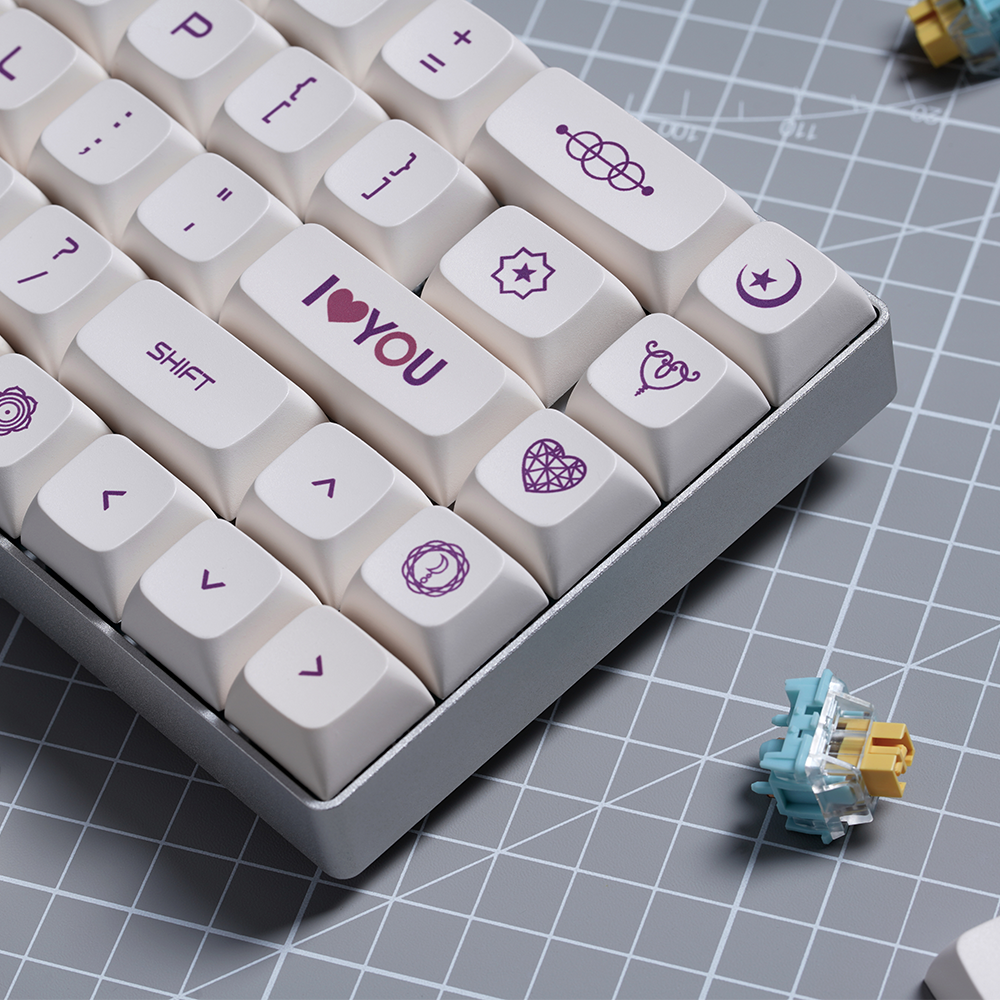 Milk Purple Keycaps - MARVODIY