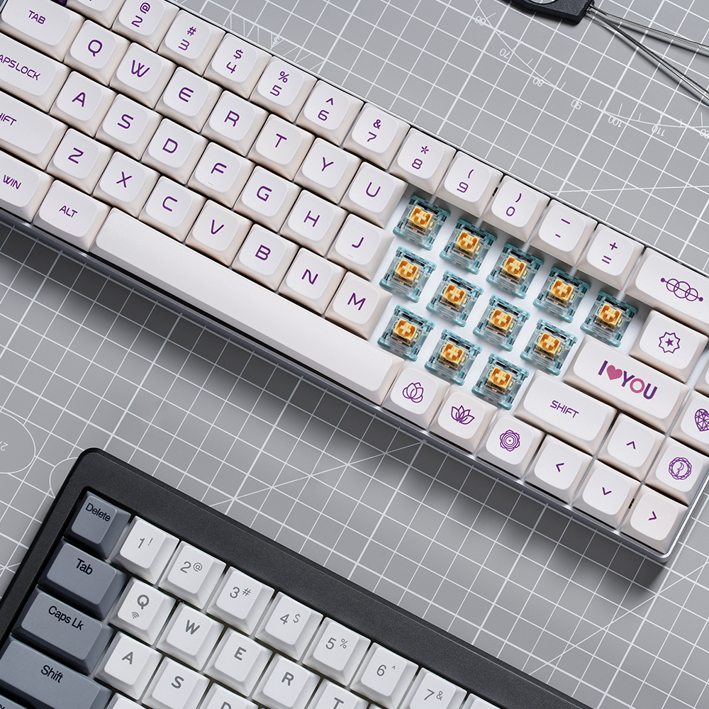 Milk Purple Keycaps - MARVODIY