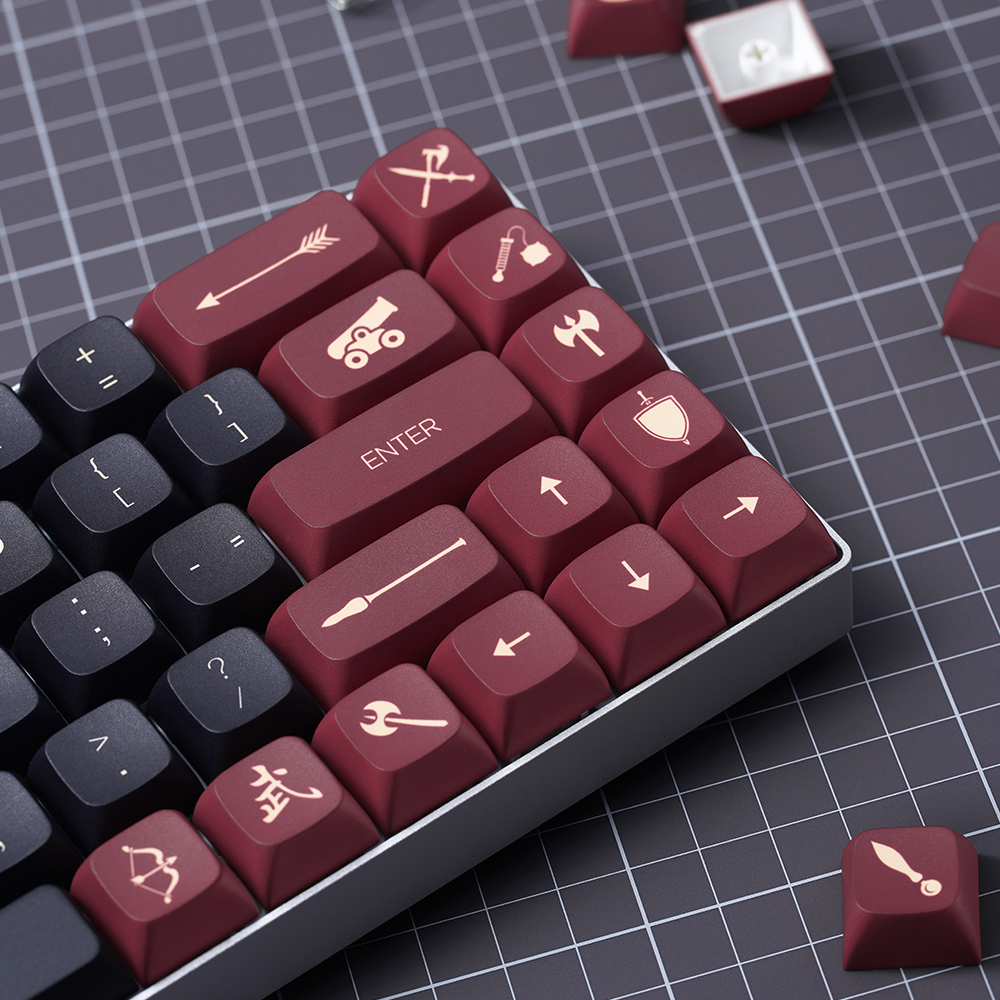 Red Samurai Keycaps - MARVODIY