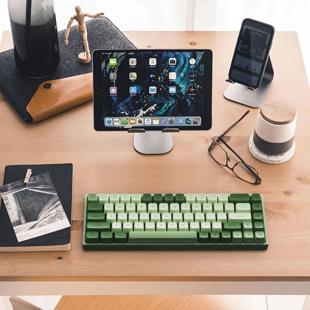 CR068 three kinds of mode test bluetooth wireless mechanical keyboard