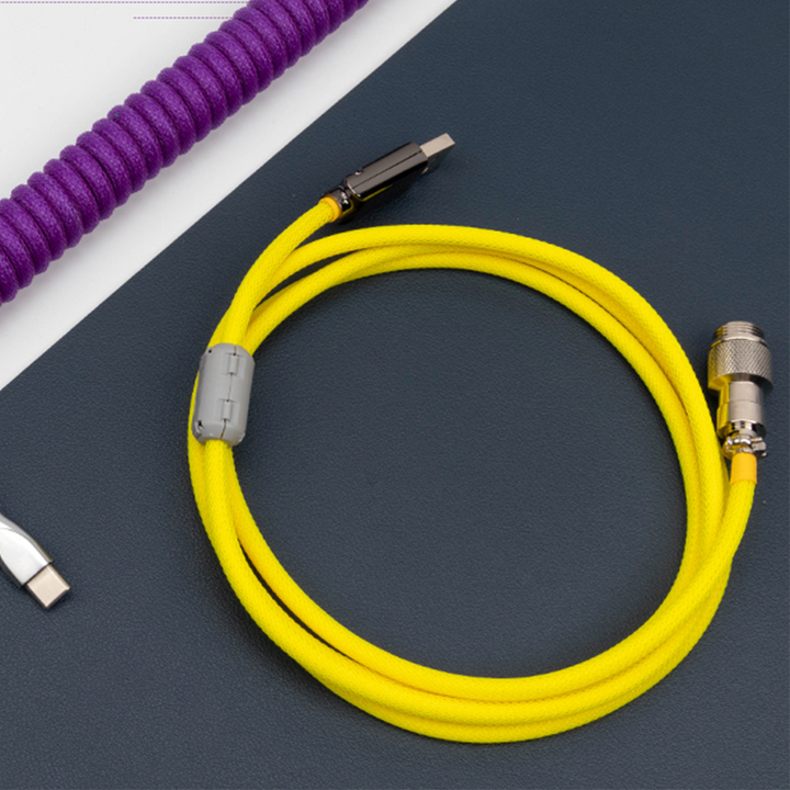 DAGK Type-C Customized Coiled Glow Aviation Plug Cable - Marvo Pro